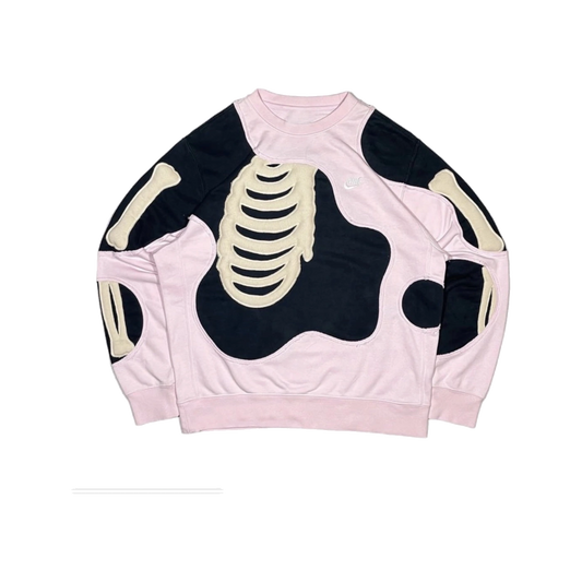 Sudadera Costillas Rosa Niebla Fearless con gráfico streetwear en hoodie unisex