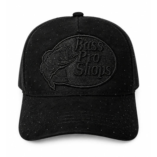 Gorra BASS PRO SHOPS Negra Brillos Fearless vista frontal