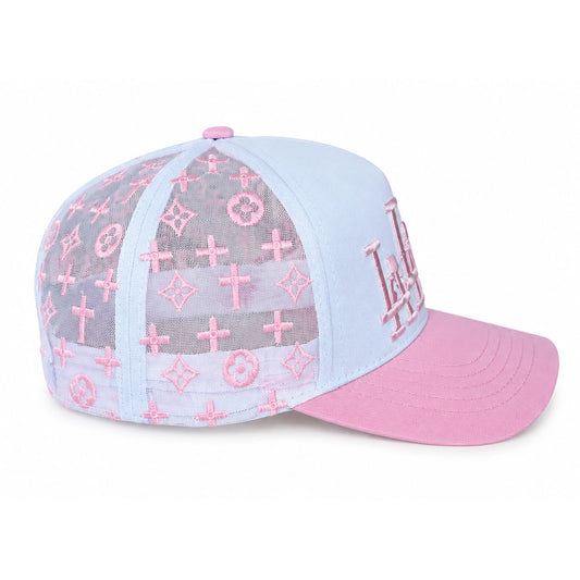 Gorra LALALA Rosa Fearless vista lateral