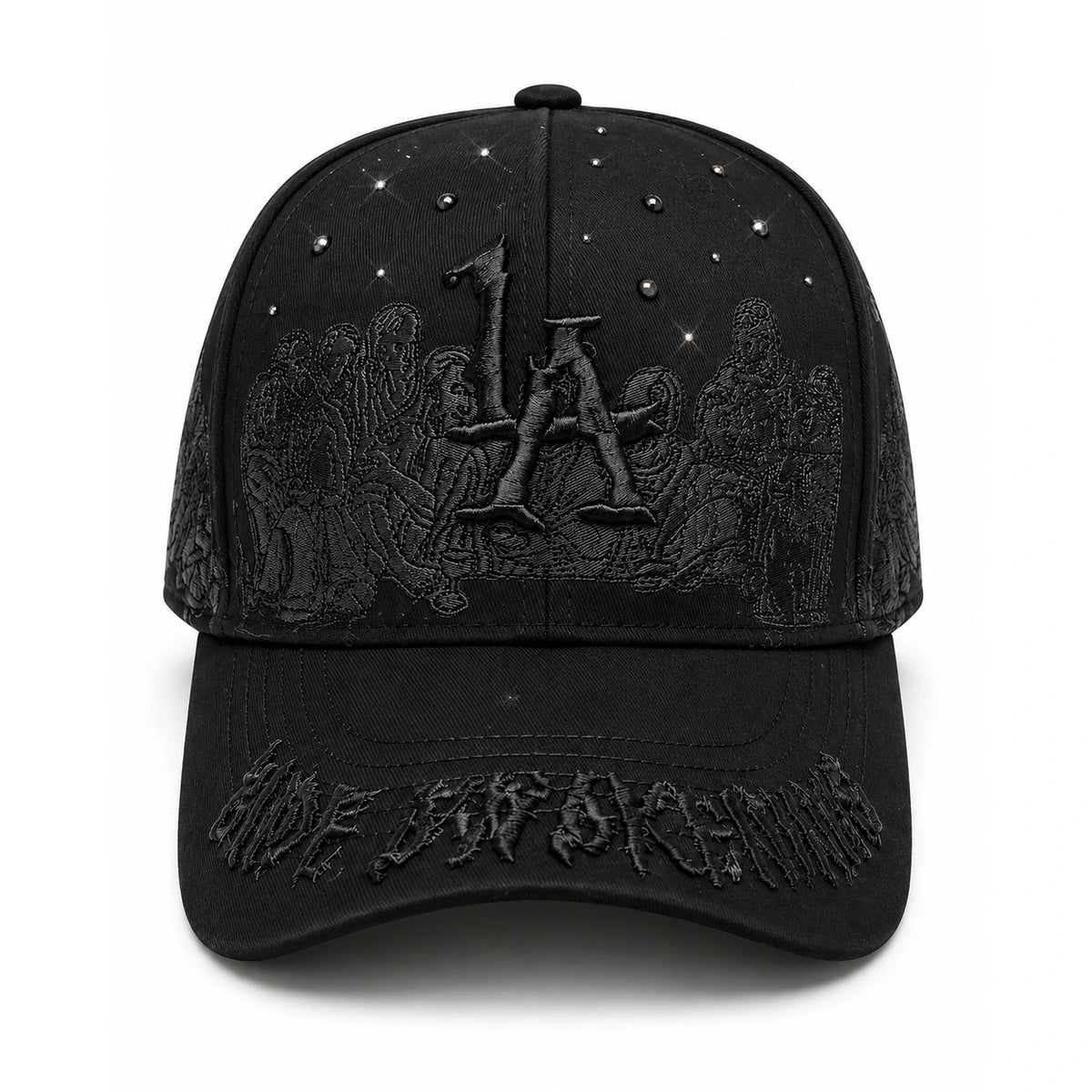 Gorra Última Cena Negra Fearless vista frontal