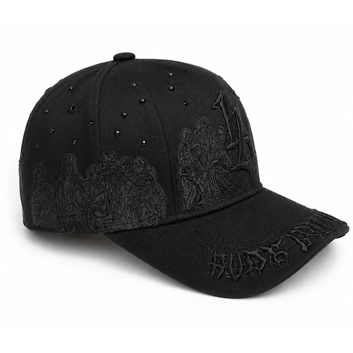 Gorra Última Cena Negra Fearless vista lateral