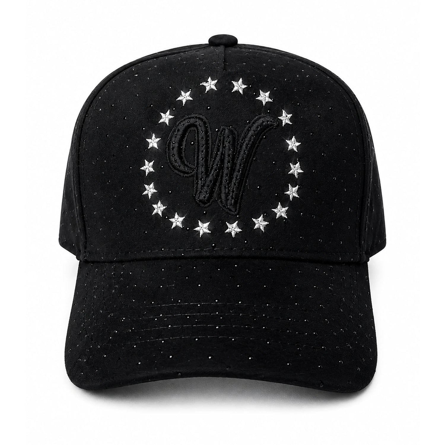 Gorra Westcol Negra Brillos Fearless vista frontal