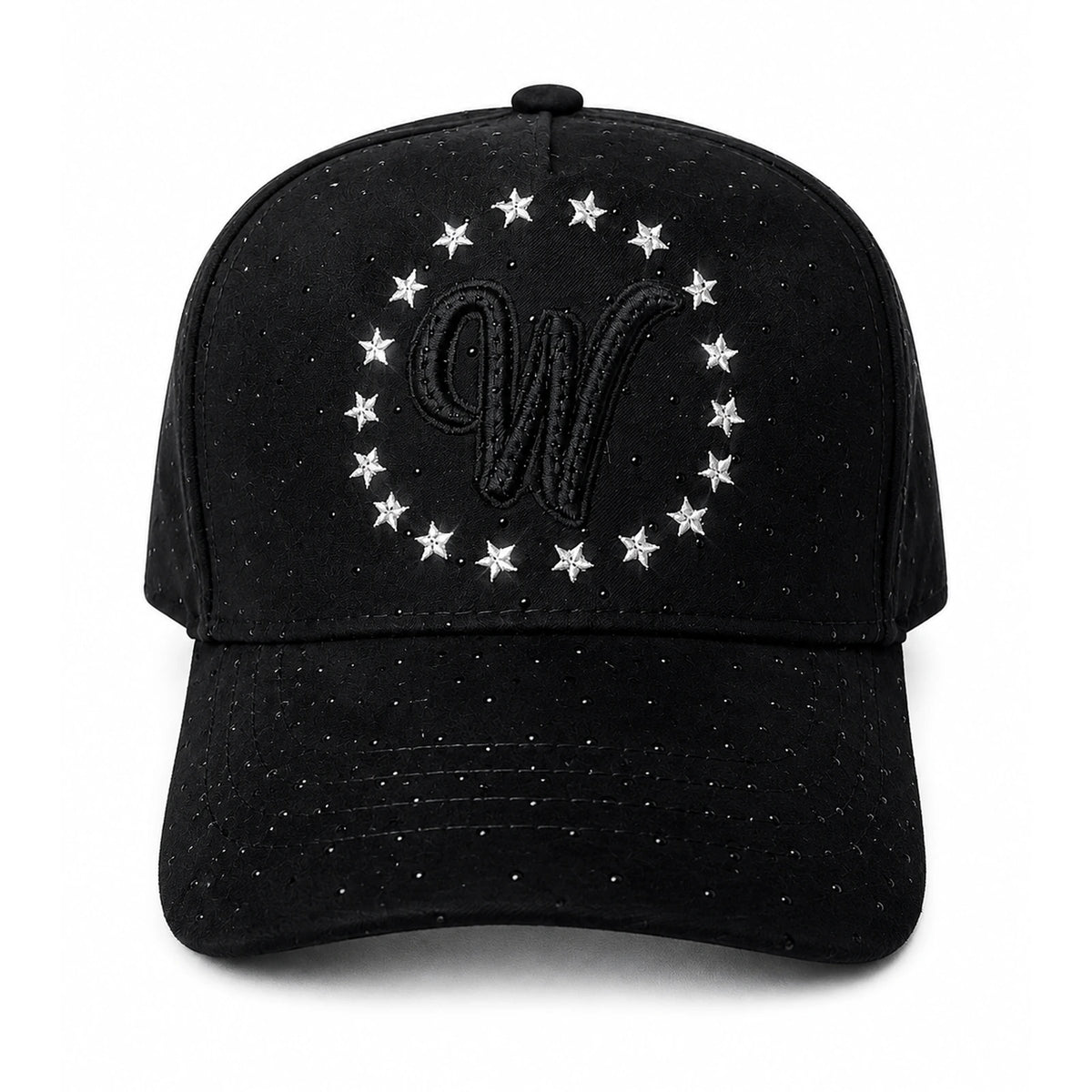 Gorra Westcol Negra Brillos Fearless vista frontal