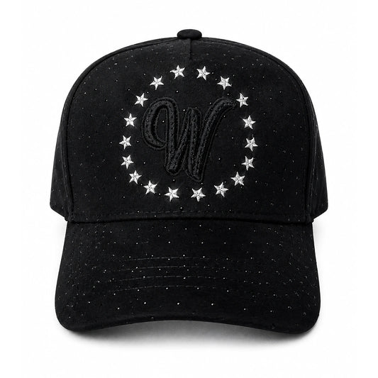Gorra Westcol Negra Brillos Fearless vista frontal
