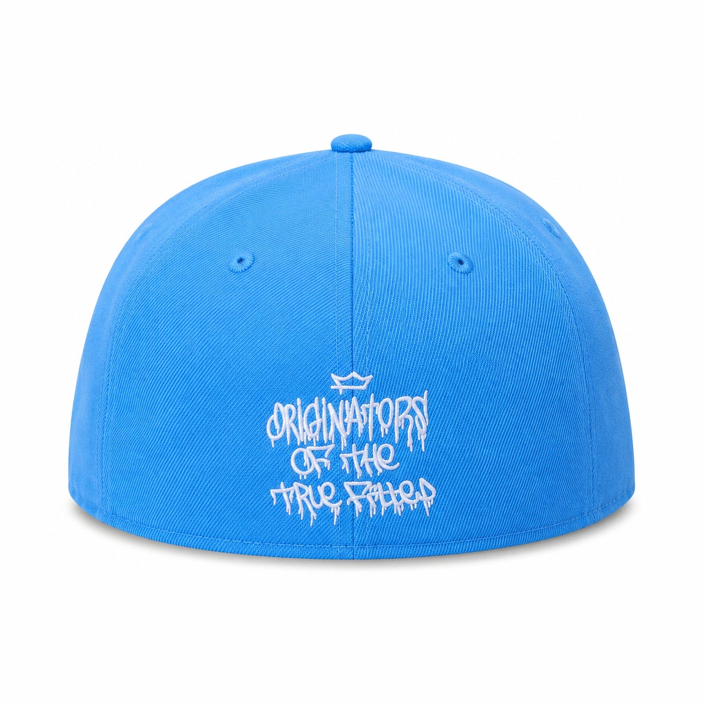 Gorra Cerrada New Era Graffiti Celeste vista trasera