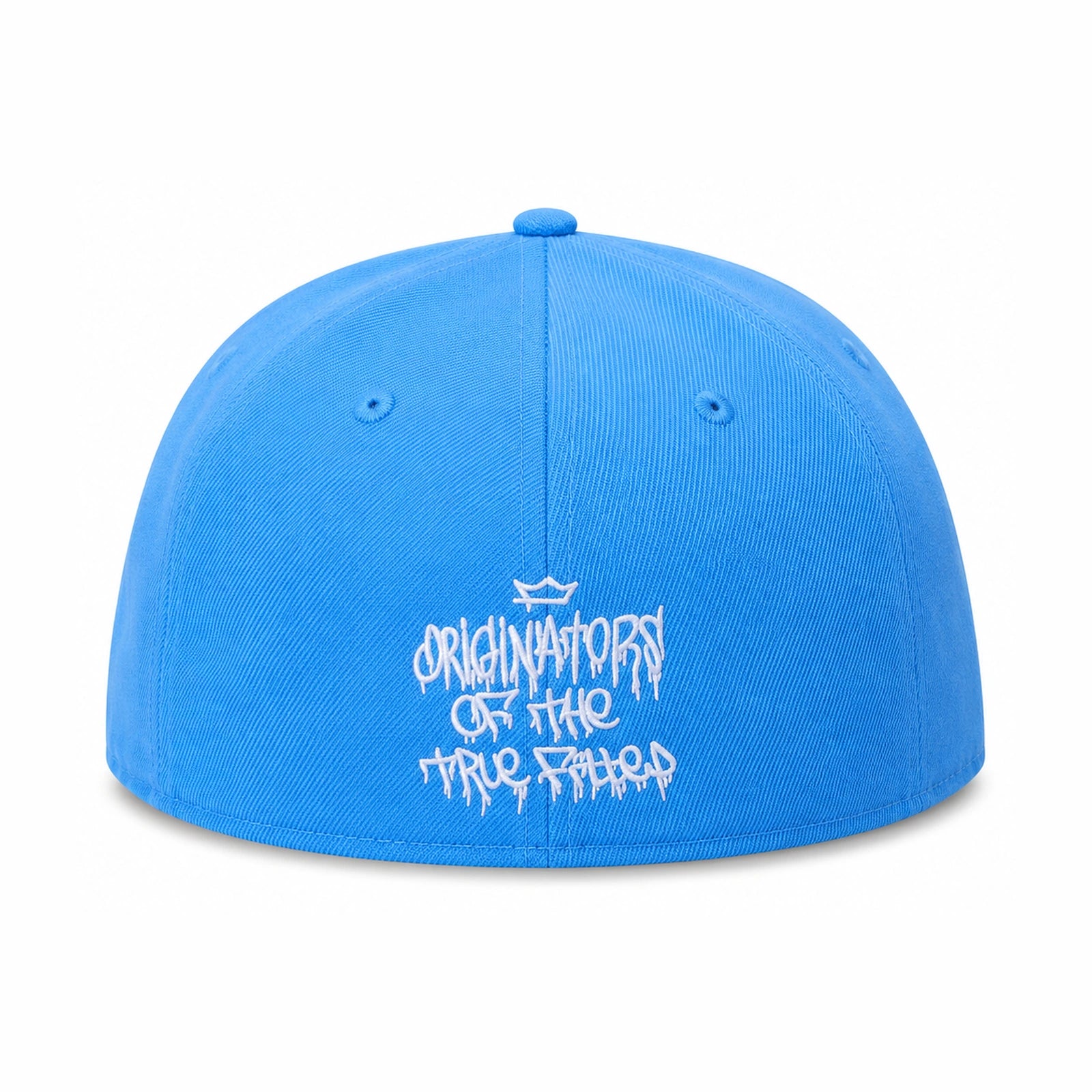 Gorra Cerrada New Era Graffiti Celeste vista trasera