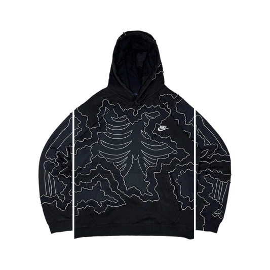 Sudadera Topografía Nocturna Fearless con gráfico streetwear en hoodie unisex
