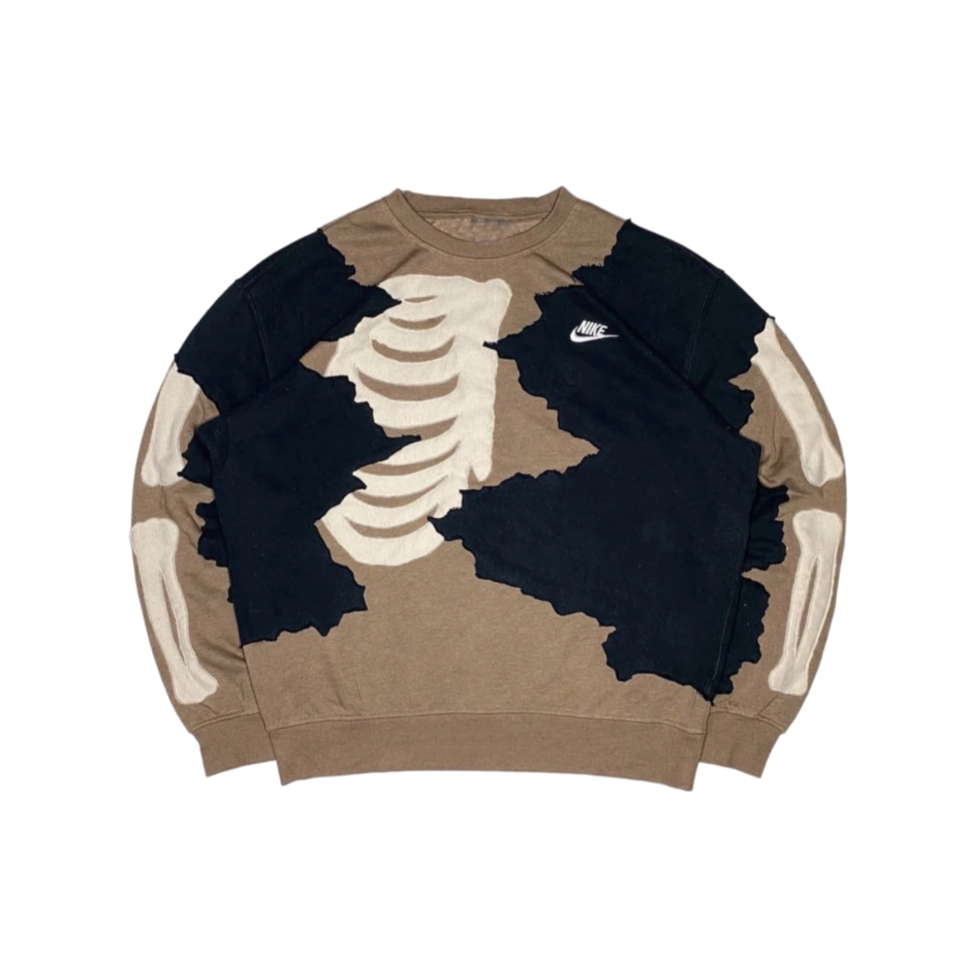 Sudadera Costillas Desierto Negro Fearless con gráfico streetwear en hoodie unisex