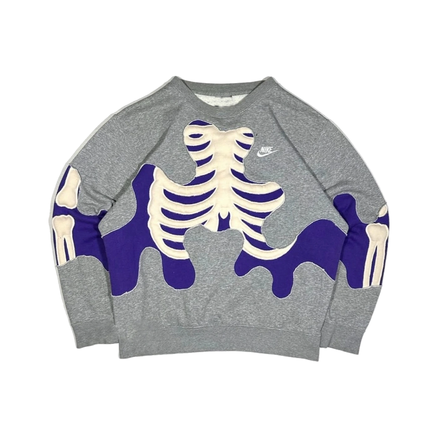 Sudadera Costillas Rayo Púrpura Fearless con gráfico streetwear en hoodie unisex