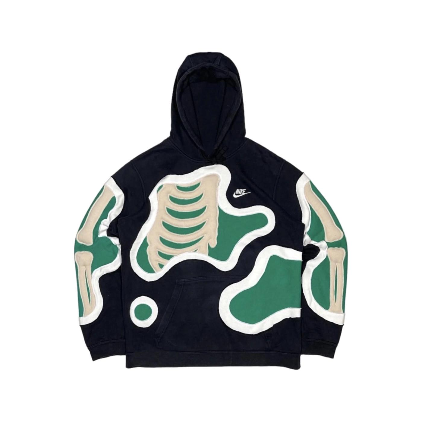 Sudadera Costillas Verde Esmeralda Fearless con gráfico streetwear en hoodie unisex