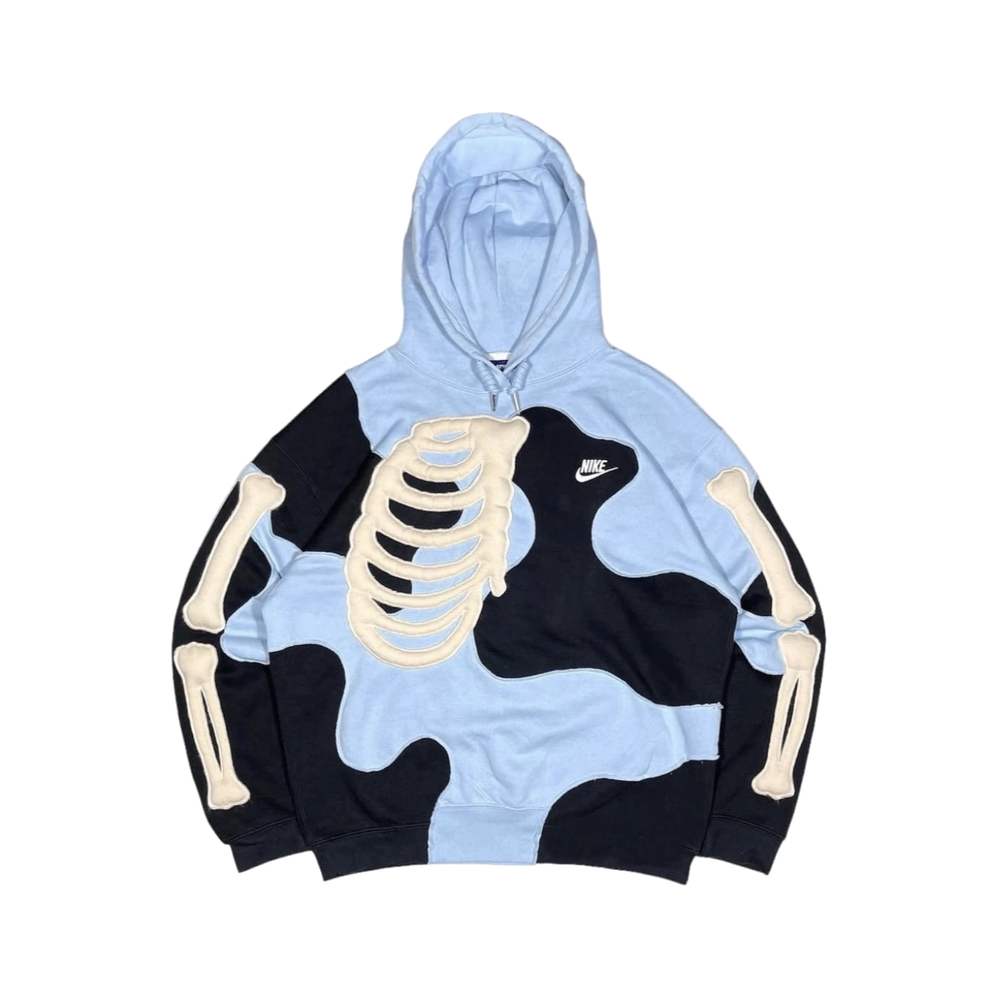 Sudadera Costillas Azul Glaciar Fearless con gráfico streetwear en hoodie unisex