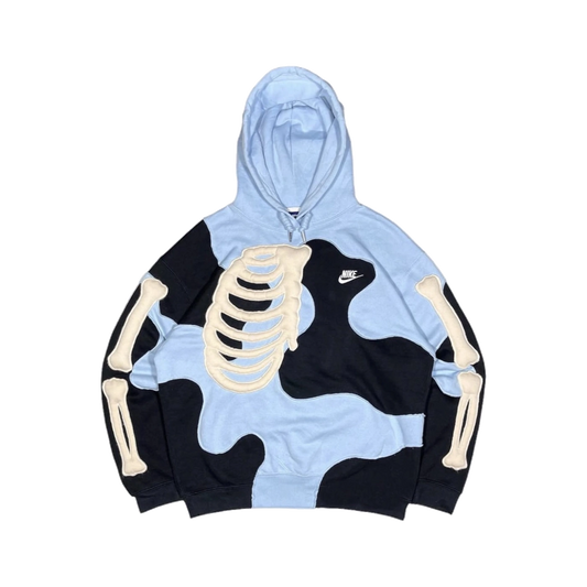 Sudadera Costillas Azul Glaciar Fearless con gráfico streetwear en hoodie unisex