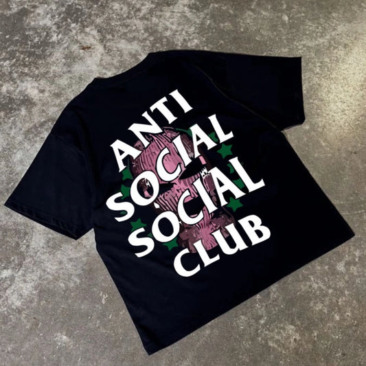 Anti Social Classic Type Graphic T-Shirt
