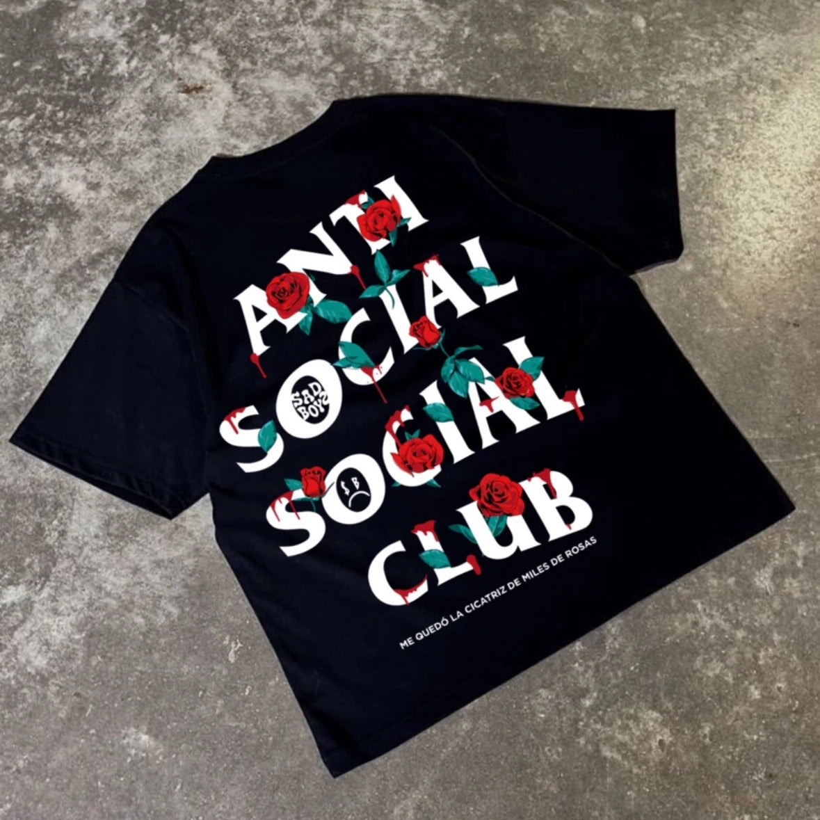 Anti Social Glitch Pop Graphic T-Shirt