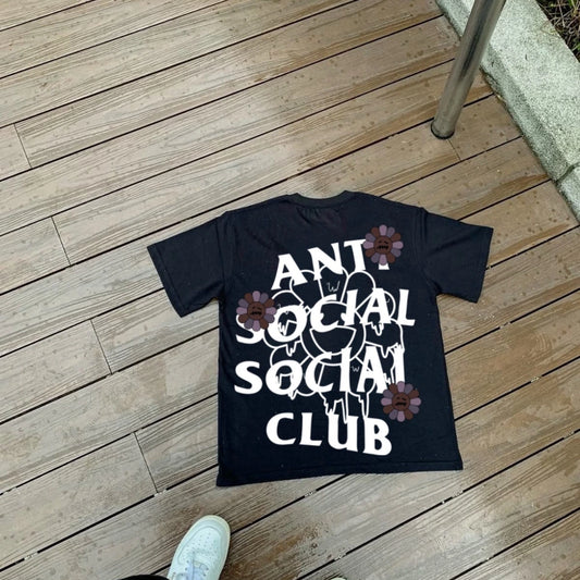 Anti Social Rose Shadow Graphic T-Shirt
