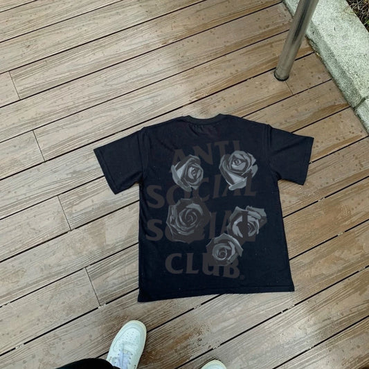 Anti Social Smoke Rose Graphic T-Shirt