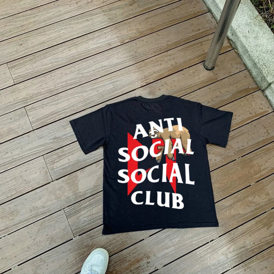 Anti Social Red Spray Graphic T-Shirt