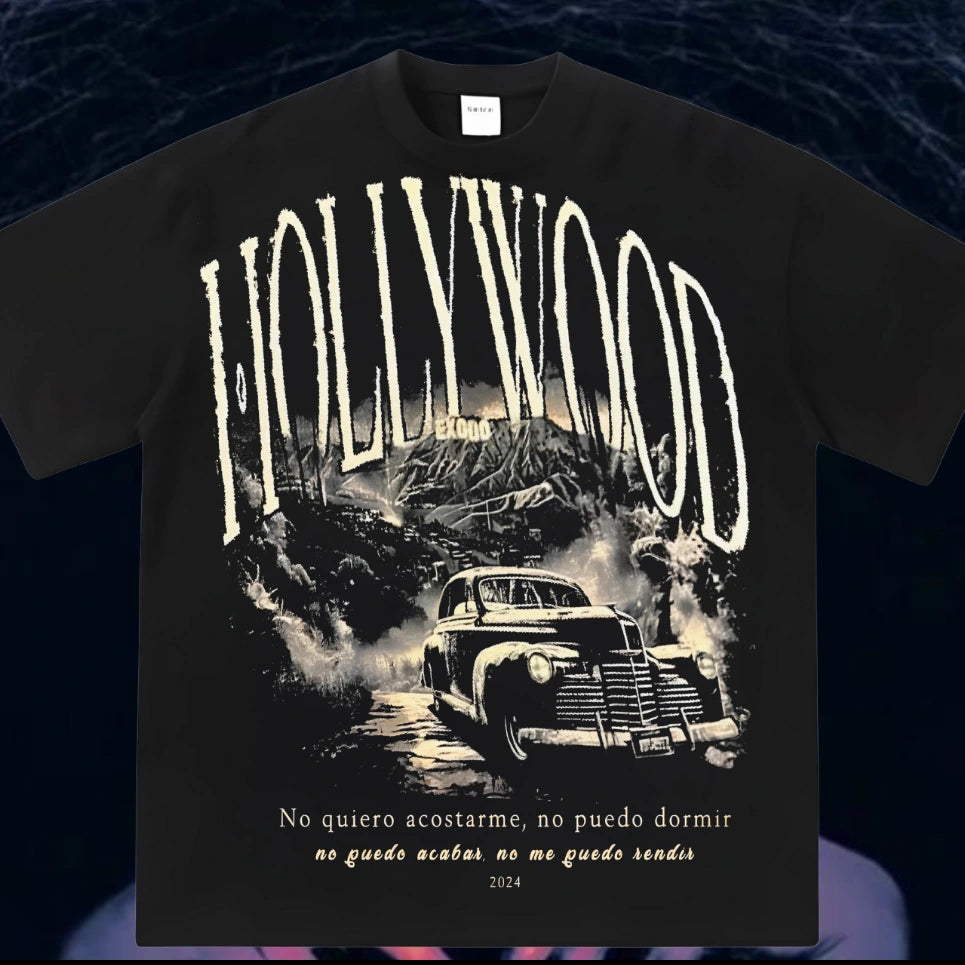 Hollywood Night Drive Graphic T-Shirt