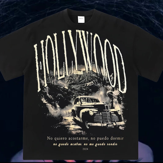 Hollywood Night Drive Graphic T-Shirt